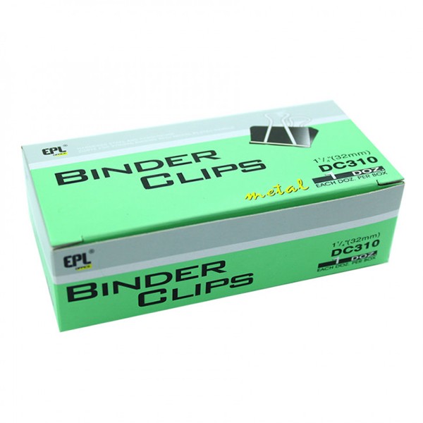 EPL DC310 Binder Clip - 32mm (pkt/12pc)